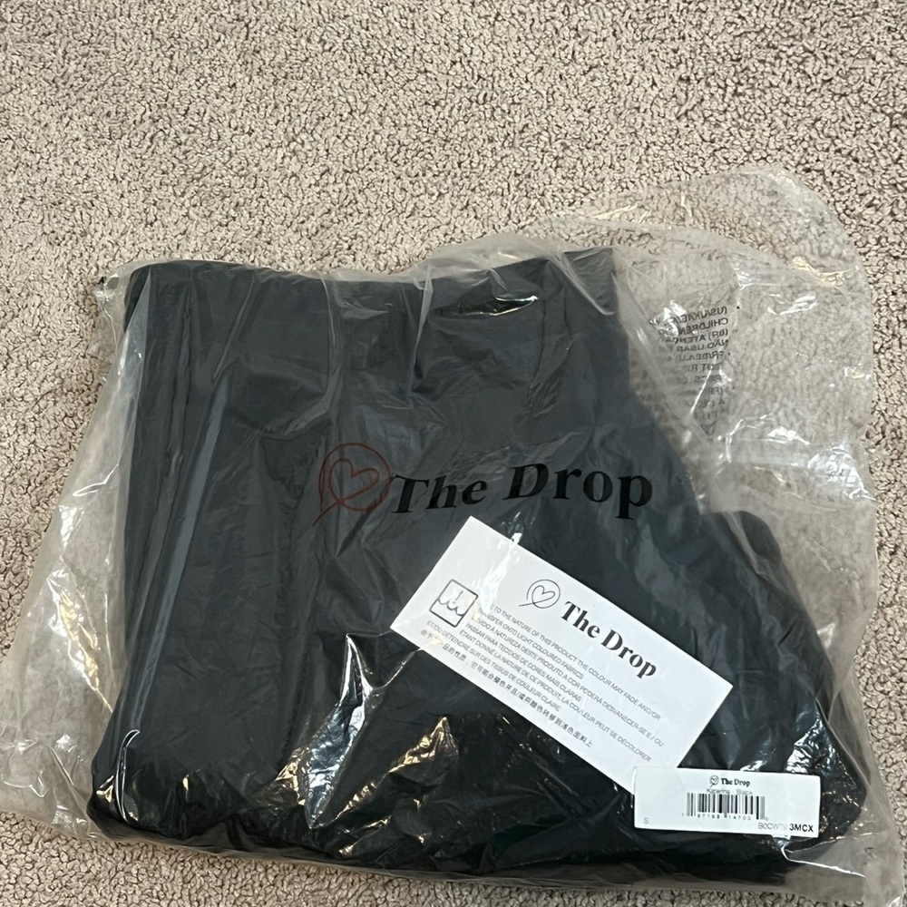 NWT! The Drop Black Denim Katerina Button-Up Long Sleeve Dress. Size Small. - Picture 10 of 12